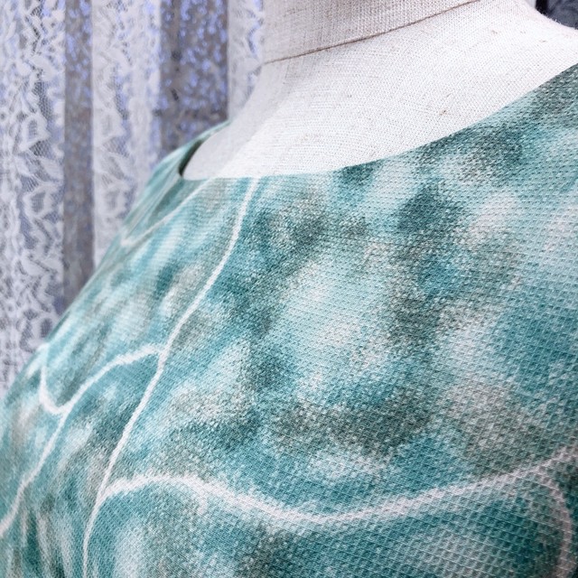 Trussardi トラサルディ日本製ぼかしワンピース デッドストック Jvintage ジェイヴィンテージ