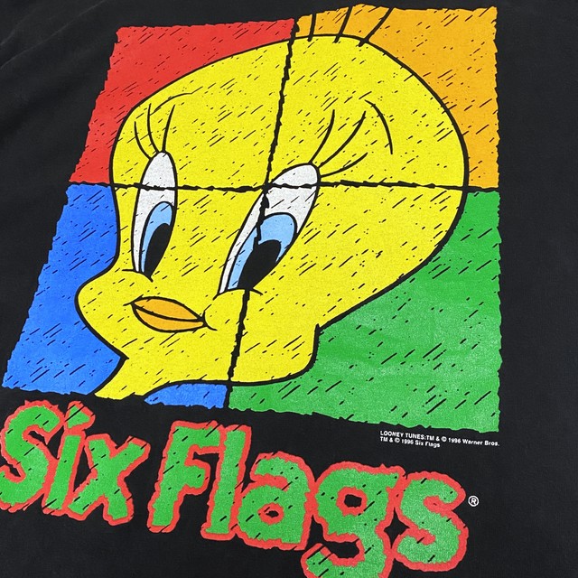 90 S Six Flags ヴィンテージ Tシャツ トゥイーティー Kq