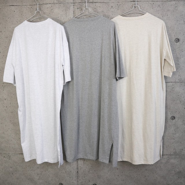 サイドスリットtシャツロングワンピース Ld Modisch
