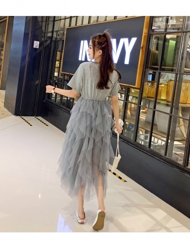 スカート ロング チュールスカート フリルスカート ミモレ丈 春夏新作 春服 夏服 春物 チュール フリル ガーリー シースルー スカート チュール スカート ティアード 春夏新作 春服 春物 Leaflower 001 リーフラワー レディースファッション専門店