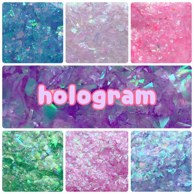 g ホログラム フレーク 乱切り スライム材料専門店 Mon Slimey