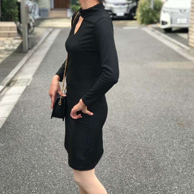 シンプル リブ 無地 ワンピース ロングワンピース リブワンピース レディース チョーカー風ネック 長袖 カットソー ベルト付き 膝上丈 ネット通販 購入 激安 10代 代 30代 40代 春 夏 秋 Roprot ロプロット ファッション レディースアパレル販売 ギフトショップ