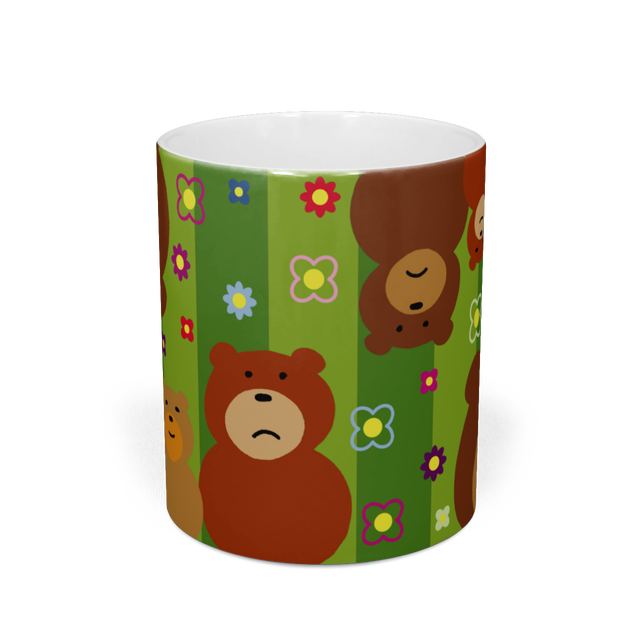 くまマグカップ グリーン Setosio