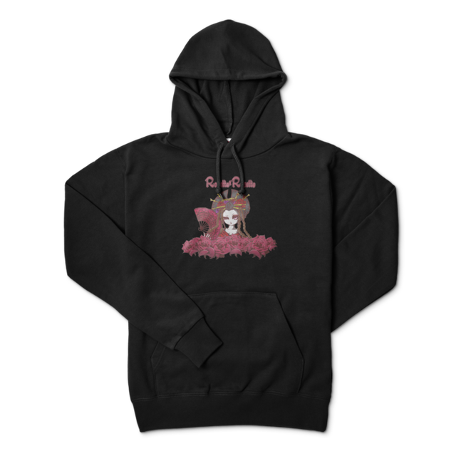 花魁パーカー ブラック 正面 Rosetta Rosetta