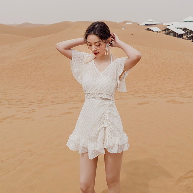 大きいサイズのレディース 夏新作 水着 レディース 水着 体型カバー ママ水着 ワンピース水着 水着 ワンピース 体型カバー 水着 ワンピース セクシー 大きいサイズ レディース 水着 ハイウエスト バイカラー ウエスト開き アメリカンスリーブ 背中開き バックシャン P7294