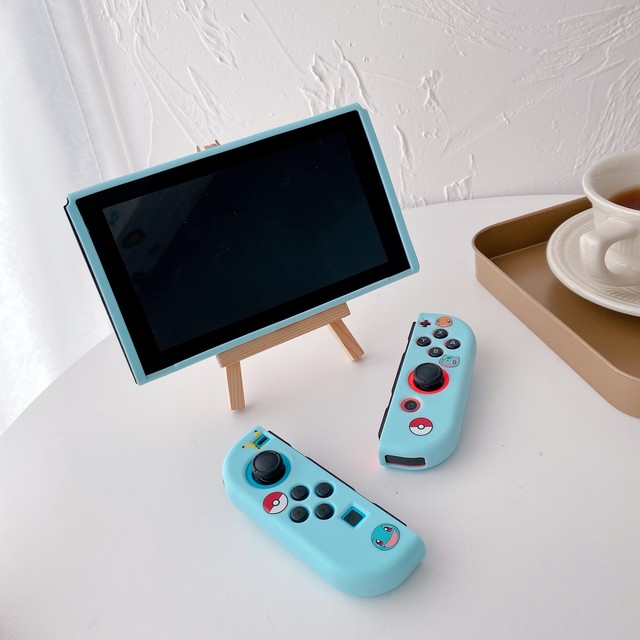 任天堂 Switch カバー 分体式 ニンテンドー スイッチ ケース Tpu製 Joy Con保護 カバー ジョイコンカバー 全面保護ケース かわいい Nintendo Switch専用 ポケモン ゼニガメ かわいいairpodsケース Switchカバー Iphoneケース Airtagホルダー New I