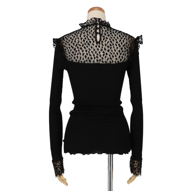 Sale 華やか イタリア製 Artimaglia シルク ドットレース トップス Valla Seasons