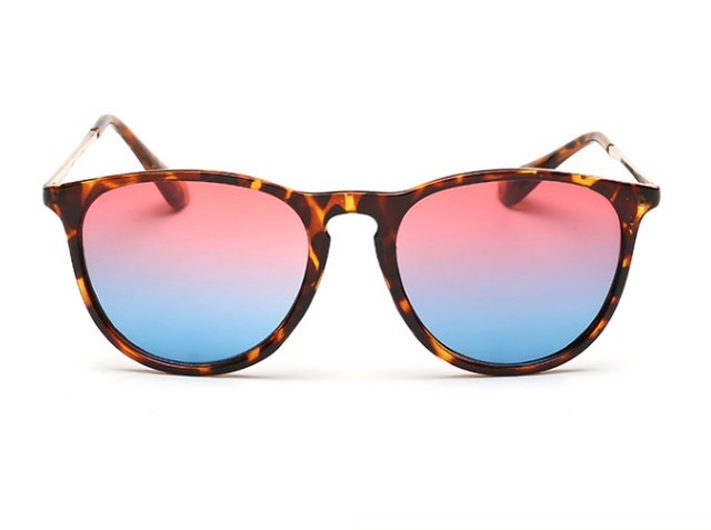 大人気 サングラス セレブ グラデーション 赤青 丸メガネ 風 Glass Store