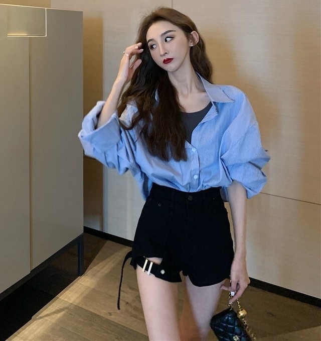 ショートパンツ デニムパンツ ハイウエスト デザインベルト 大人カジュアル 大人セクシー 春夏秋 おしゃれ 休日コーデ Pt0145 Natuliria ナチュリリア