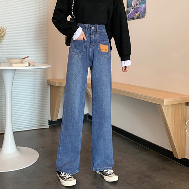 長ズボンカジュアル ロングパンツ 美脚 リラックス パンツ デニムパンツ レディース ワイドパンツ ハイウエスト ストレートパンツ 着やせ ネット通販 購入 激安 10代 代 30代 40代 春 夏 秋 冬 Roprot ロプロット ファッション レディースアパレル販売 ギフトショップ