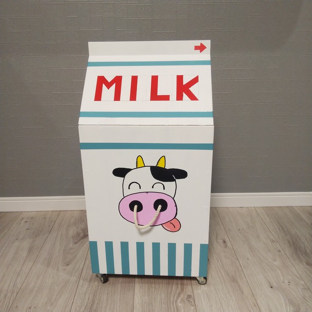 牛乳パックおもちゃ箱 リーフ家具