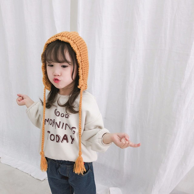 Xiao0090 女の子ロゴ入りトレーナー 子供服 女の子 トレーナー 子供服 女の子 トップス Choa2 Closet