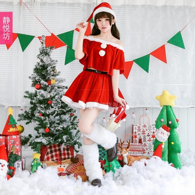 セパレートオフショルサンタガール クリスマス コスプレ Cubicbunny