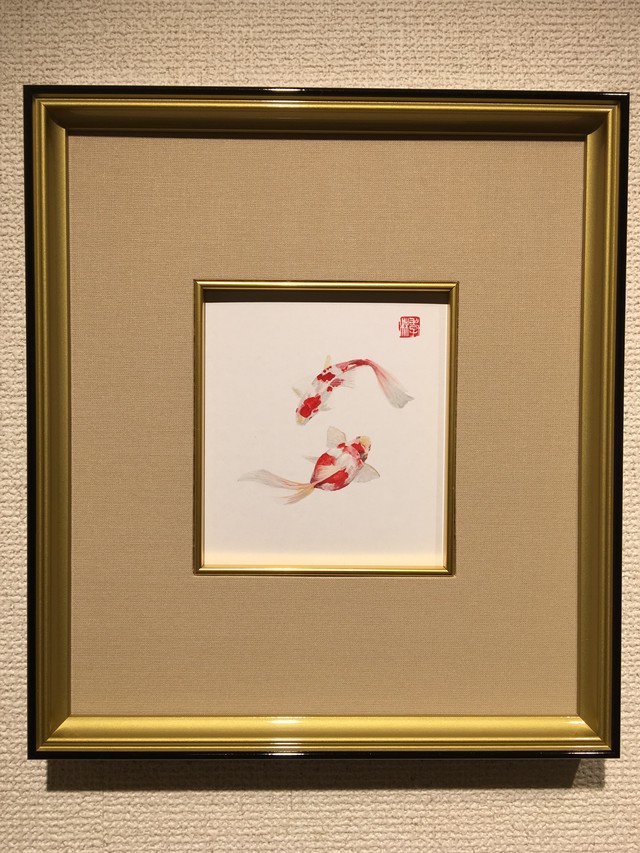 金魚 Gold Fish 日本画 水彩画 花 花言葉 誕生花 絵 絵画 直筆 ギフト 田中孝林 Online Store