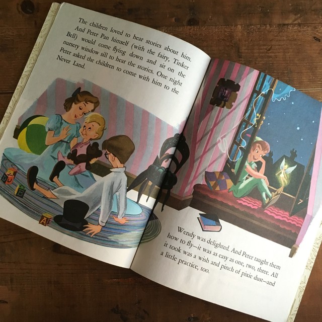 ヴィンテージ 洋書 絵本 Peter Pan And Wendy ピーターパン ディズニー 英語 E Vintage ヴィンテージ 洋書 雑貨のお店