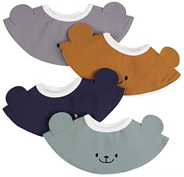 Jpcs Xiaohawangスタイ 女の子 よだれかけ 男の子 360度スタイ 防水 ビブ 赤ちゃん かわいい刺繍 食事 授乳 出産祝い 保育園用 Japan Classic Store