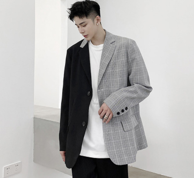 超美品 テーラードジャケット メンズ テイラードジャケット ストリートモード モード系 モード 幾何学模様 七分袖 きれいめ 夏 海 リゾート テーラードジャケットストリートモード モード系 モード メンズ テイラードジャケット 七分袖 おしゃれ Spade スペード スペイド