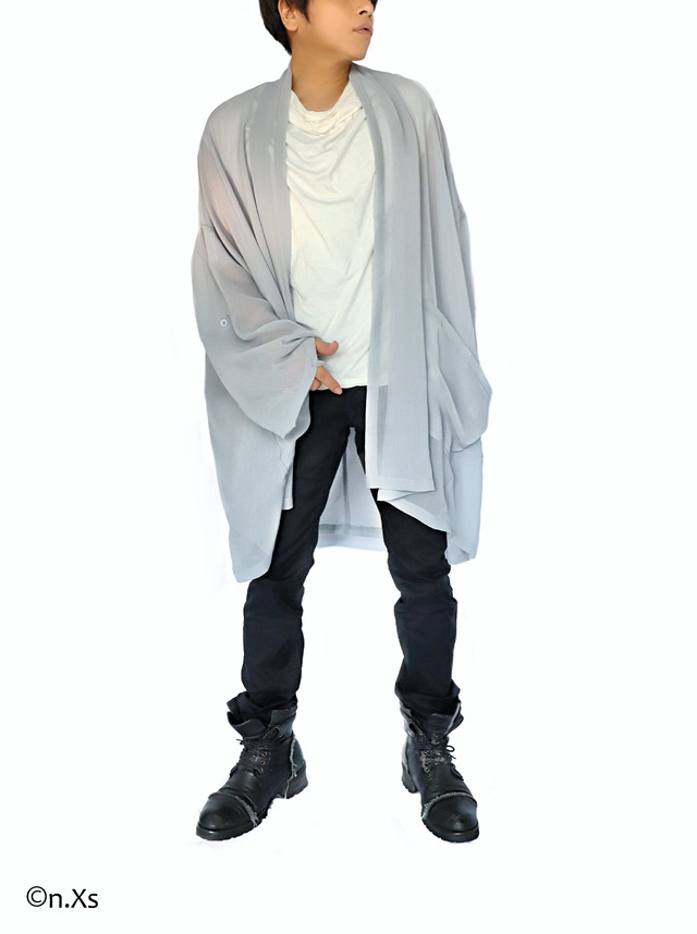 haori-霞-(かすみ)PALE GRAY