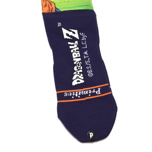 Primitive X Dragon Ball Z Goku Battle Sock Osfa プリミティブ X ドラゴンボールz コラボ バトル ソックス 靴下 Pretzels Skateboard And Culture