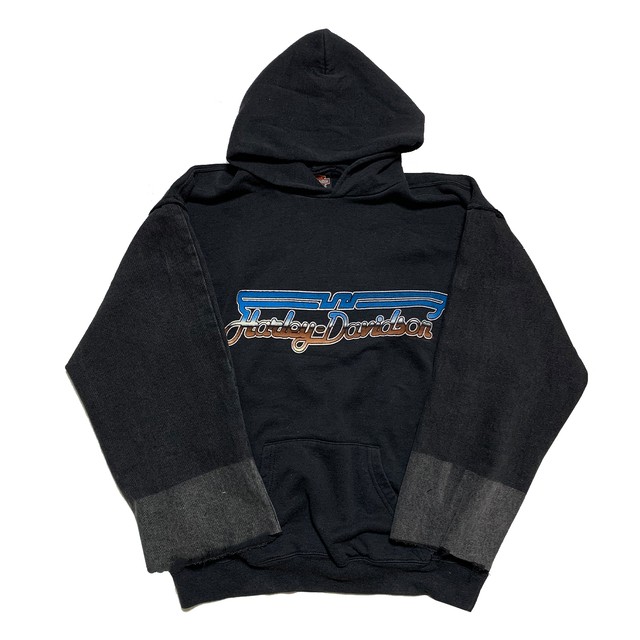 【Crudely Hommes】Harley-Davidson Rework Sweat Hoodie