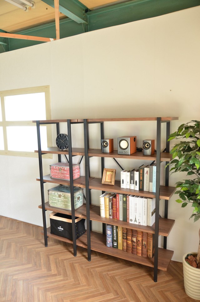 Vintage 5racks 90 BR / ヴィンテージスタイル ヴィンテージ加工 5段ラック棚 W90 / ブラウン