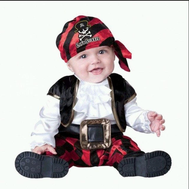 6 24ヵ月 海賊 コスプレ 着ぐるみ コスチューム 子供 長袖 カバーオール 衣装 ハロウィン ベビー 赤ちゃん 男の子 女の子 Mama Baby Select 全品送料無料