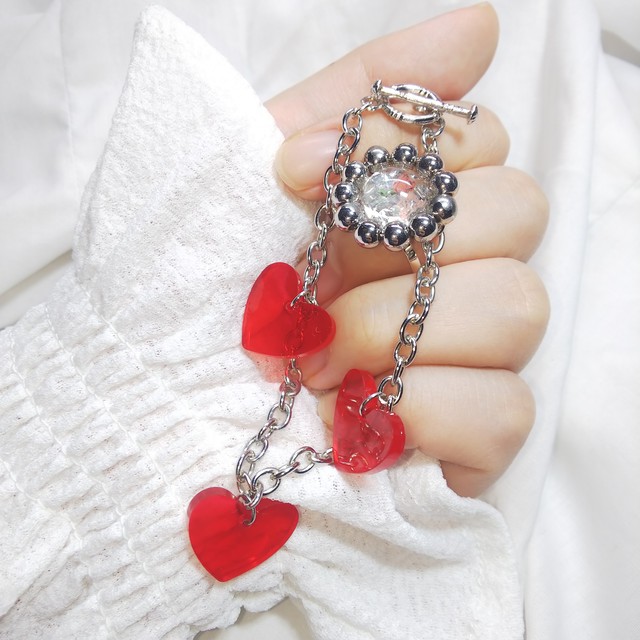 クリアハートのマンテルブレスレット Hope By Nao