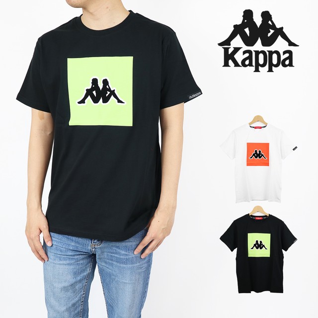 Kappaカッパ 21ss 春夏新作 ボックスominiオミニロゴプリント半袖ｔシャツ 男女兼用ユニセックス X ノージェンダー モード系 軽やか ストリート Digred