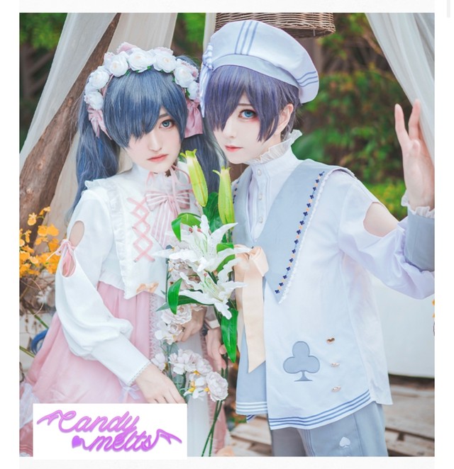 お取り寄せ商品 コスプレ 黒 執事 ロリィタ ロリィタ 衣装 ワンピース 原宿 アニメ キャラクター Candy Melts