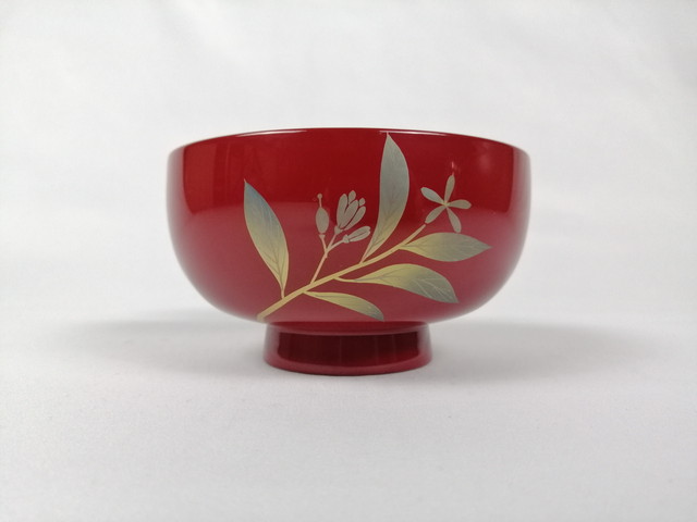 08月19日 誕生花蒔絵付き汁椀 すいせんのう ウイット 機智 井上忠右衛門漆器店