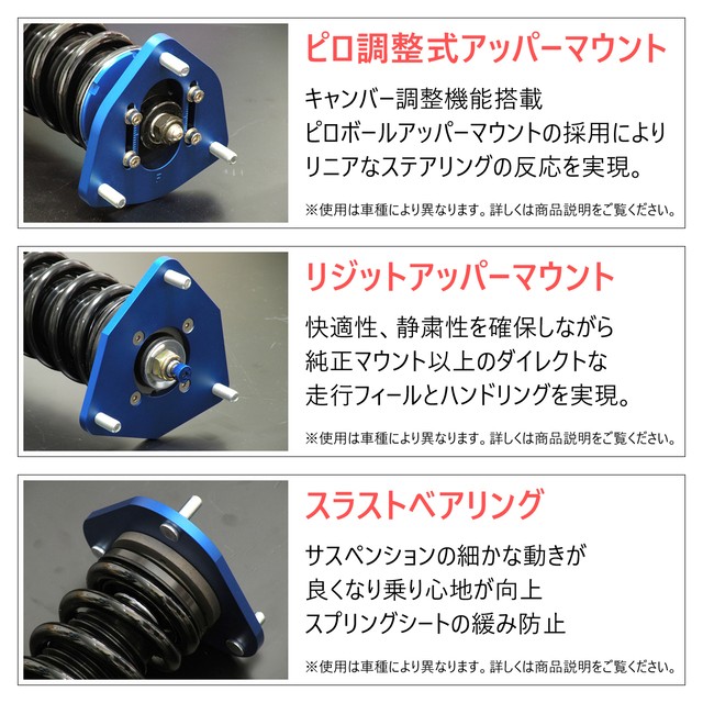Limited 車高調キット Suzuki Zc33 スイフトスポーツ専用 正立式 減衰力段調整 フルタップ 全長調整式 ローダウン サスペンション Pgfk Lns002 ファイナルコネクション Prient Garage