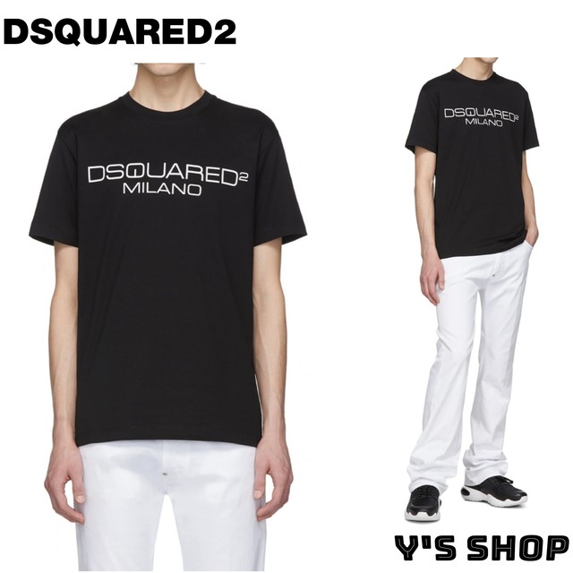 ディースクエアード Dsquared2 Tシャツ メンズ ブラック ロゴ 正規品 ワイズshop