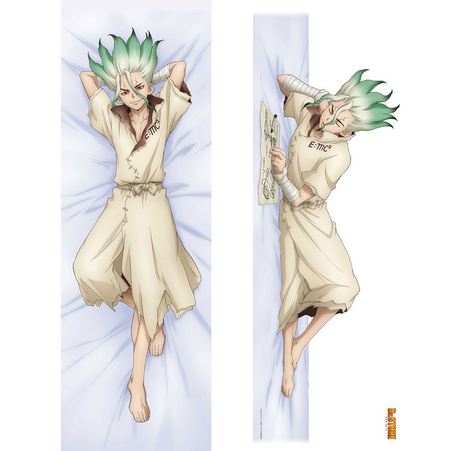 予 Dr Stone 描き下ろしスムース抱き枕カバー 石神千空 エムズファクトリーオフィシャルオンラインストア