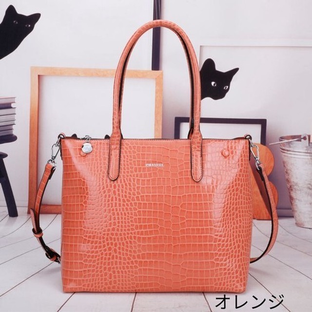 新作 型押しクロコダイル風 三層式 トート 肩がけ ショルダー 2way 通勤 おでかけ Bag House 新作 型押しクロコダイル風 三層式 トート 肩がけ ショルダー 2way 通勤 おでかけ Bag House
