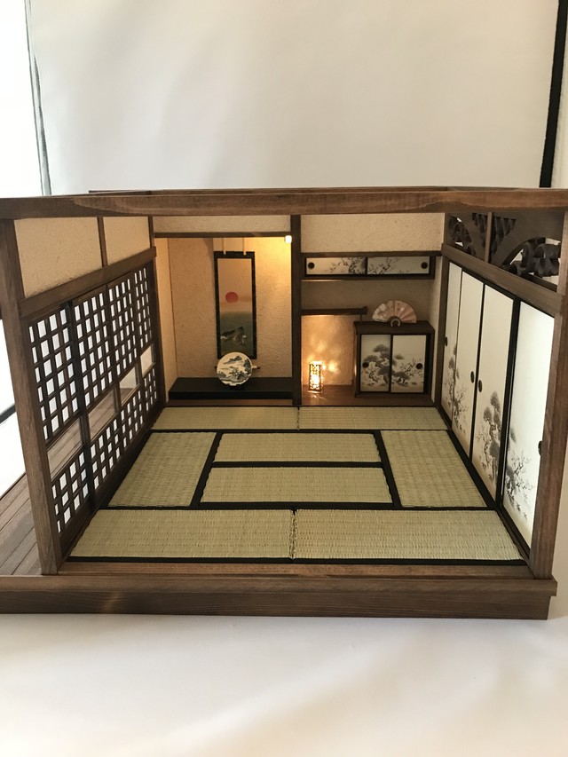1 12 ドールハウス 8畳和室 ミニミニ工房