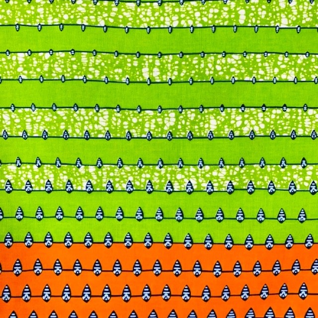アフリカンファブリック ECOバッグ greeeen&Yellow 予約