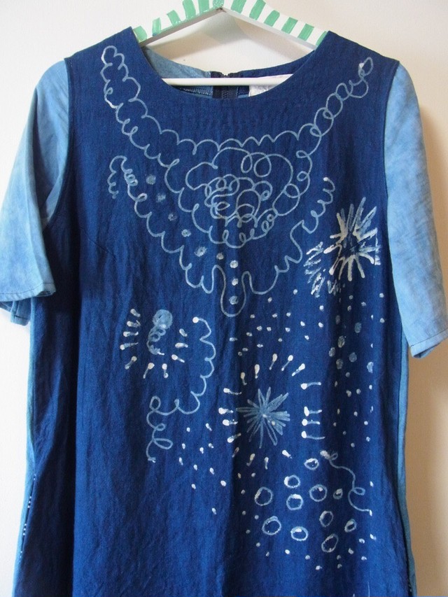 みんなうちゅうワンピース濃藍 ツクリバナシ商店