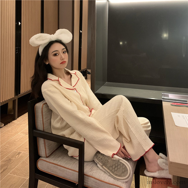 パジャマ レディース ルームウェア 部屋着 ナイトウェア トップス パンツ ゆったり 春秋 春 秋 韓国ファッション オルチャン 上下セット セット 長袖 ナチュラル おしゃれ カジュアル シンプル 清楚 かわいい おしゃれ Roomwalaa ルームワラア レディースファッション