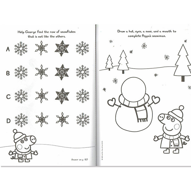 ペッパピッグ Peppa Pig クリスマス英語ワーク 英語絵本の わんこ英語books