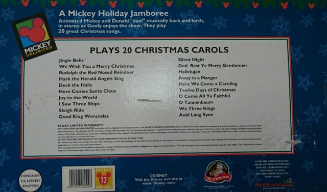 中古 ディズニー A Mickey Holiday Jamboree クリスマスソング ２０曲内臓 演奏 フィギュア インテリア Rin S Shop