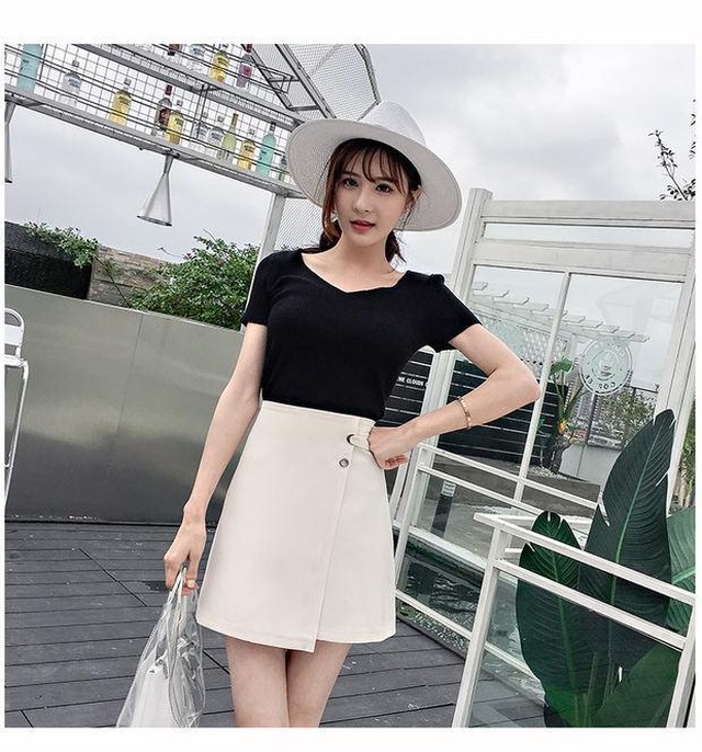 新作 シーズン短いスカート抗ストライキaラインスカートハイウエストスカートパッケージヒップスカートパンツスカート ハイウェスト ショート 伊人轻熟女装 Splendo