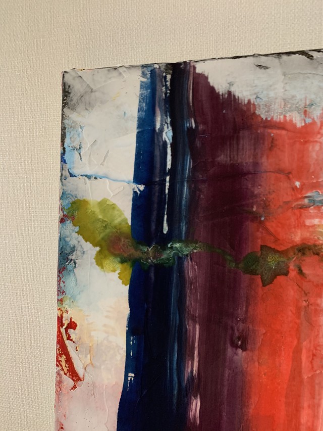 No 013 F10 530 450mm アートパネル原画 アクリル絵具 Kabenokazariya