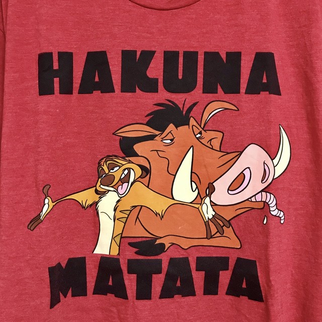 Xl ライオンキング Lion King プンバ ティモン ハクナマタタ アメリカ古着 キャラクター古着専門店エバレット