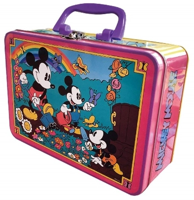 ディズニー Disney ノスタルジカ Nostal Cica ミッキー ミニー レトロ 限定商品 ヴィンテージ カラフル ポップ ブリキトランク Waltlily ウォルトリリー