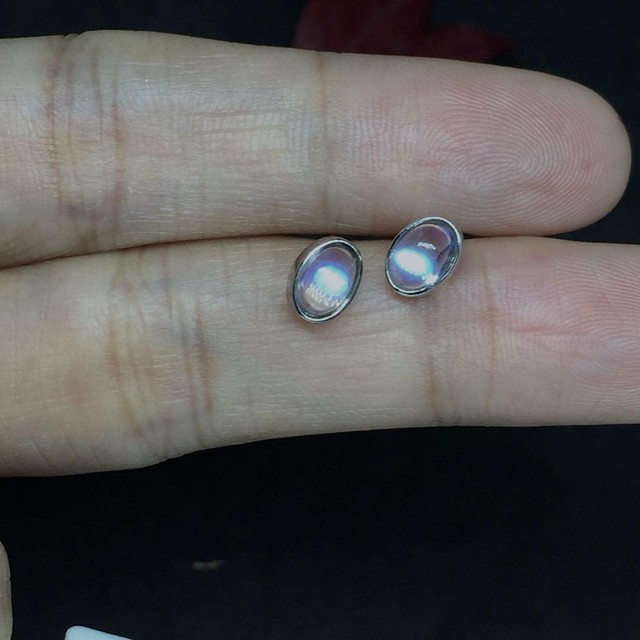 ピアス 925シルバーピアス 月長石ピアス ムーンストーンピアス Moonstone 5080 Mikajewelry