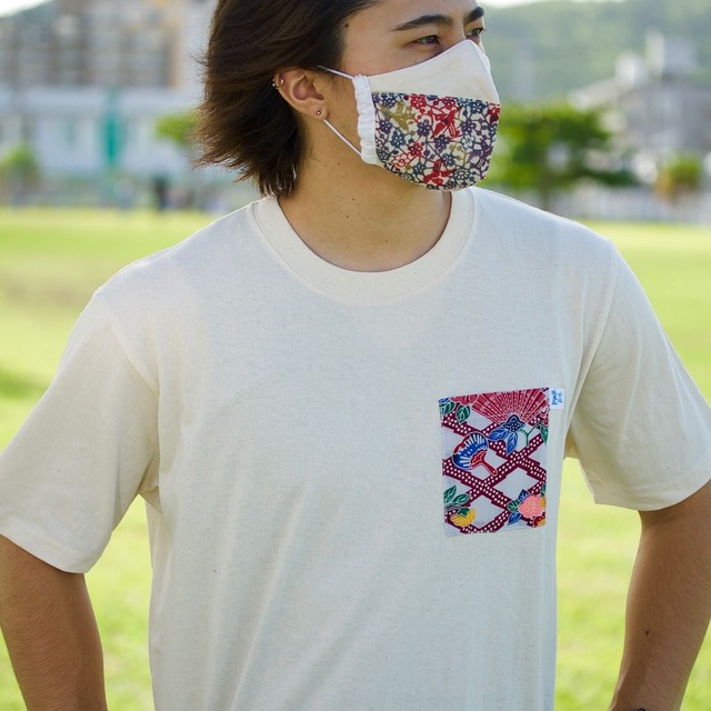 紅型ポケットtシャツ 沖縄琉装苑 Okinawaryusoen