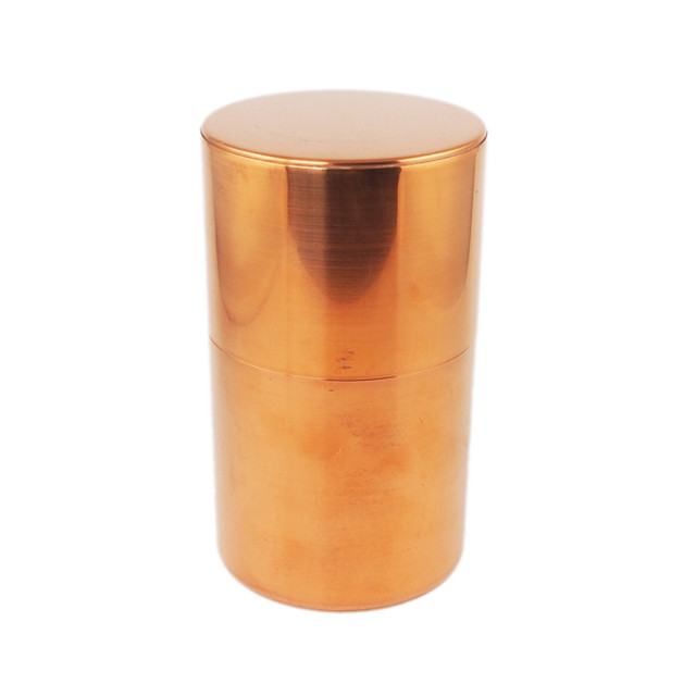 開化堂 茶筒 長型0g 銅 Pencil