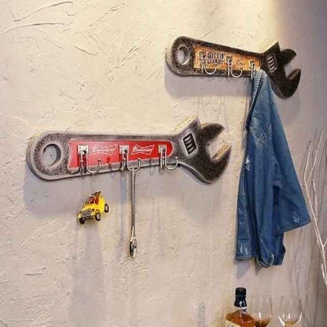 レトロ 壁掛けフック モンキーレンチ 工具 ビンテージ スパナ おしゃれ ギフト インテリア アンティーク雑貨 インテリア雑貨 オブジェ お洒落 ビンテージ 男前 ガレージ Style On Fleek