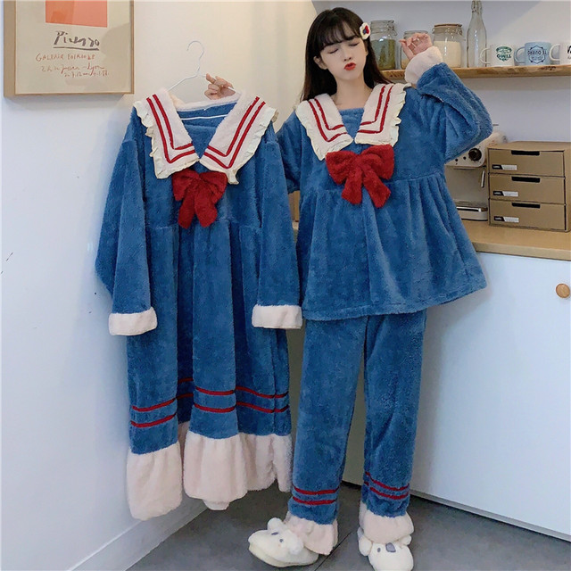 ルームウェア レディース もこもこ かわいい 秋 冬 パジャマ 寝巻き 部屋着 ホームウェア ワンピース ガウン モコモコ 前開き お揃い フード付き 暖かい リボン コスプレ A1625 Select Shop E Bellissimo