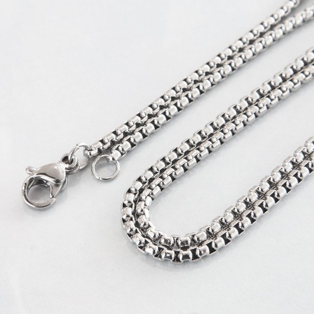 チェーン ネックレス ステンレスベネチアンチェーン 2mm 50cm ステンレス ネックレス メンズ 錆びない チェーンのみ アレンジ 金属アレルギーなし Sun Shop